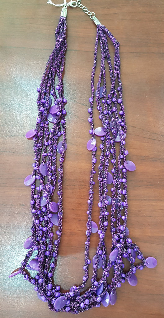 Purple necklace SB