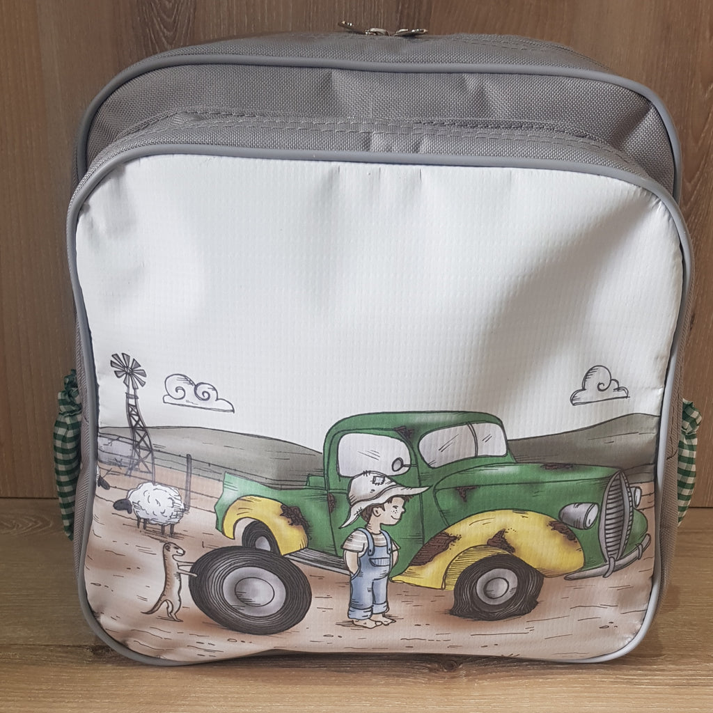 Backpack - Boy with Green Bakkie (Farm Range)