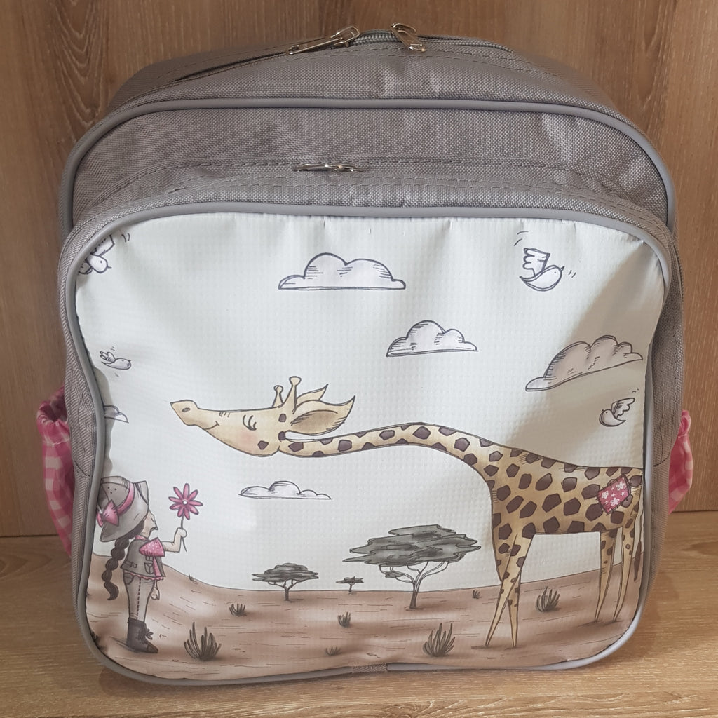 Backpack - Girl with Giraffe (Safari Range)