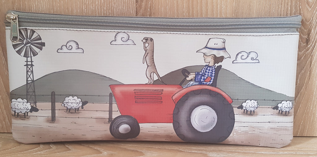 Pencil Bag - Boy with Red Tractor (Farm Range)