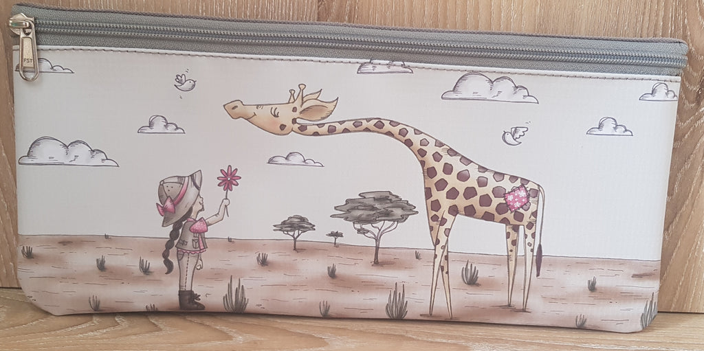 Pencil Bag - Girl with Giraffe (Safari Range)