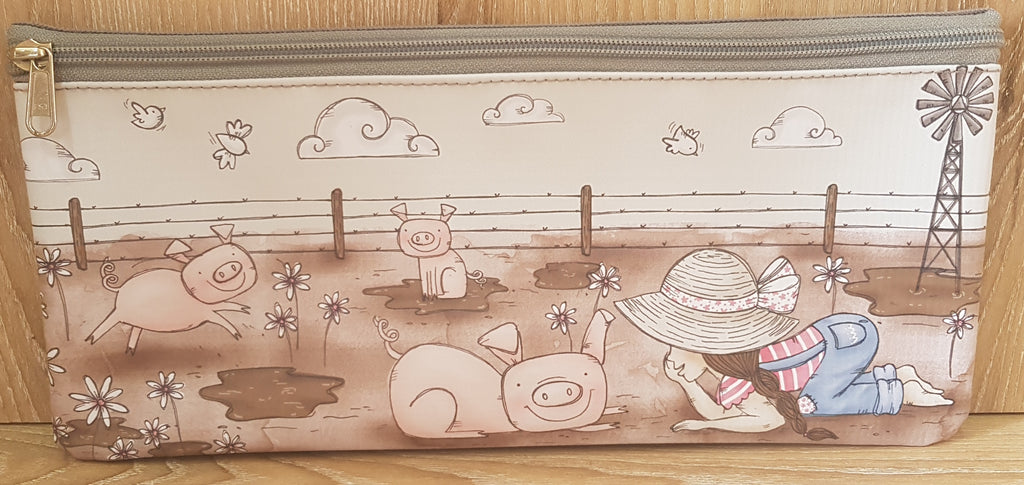 Pencil Bag - Girl with Pigs (Farm Range)