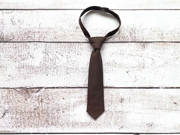 Dark Brown Long Tie