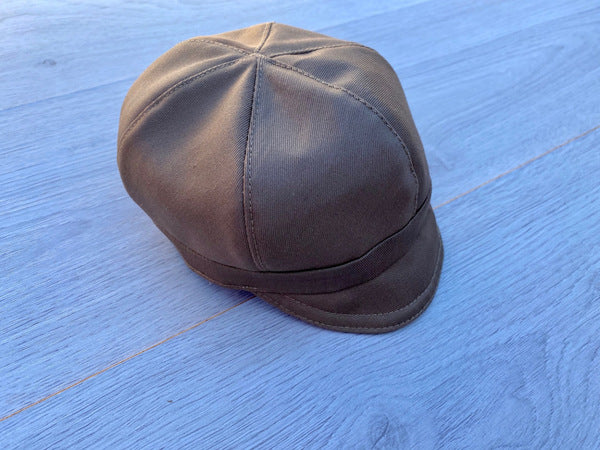 Khaki Newsboy Hat