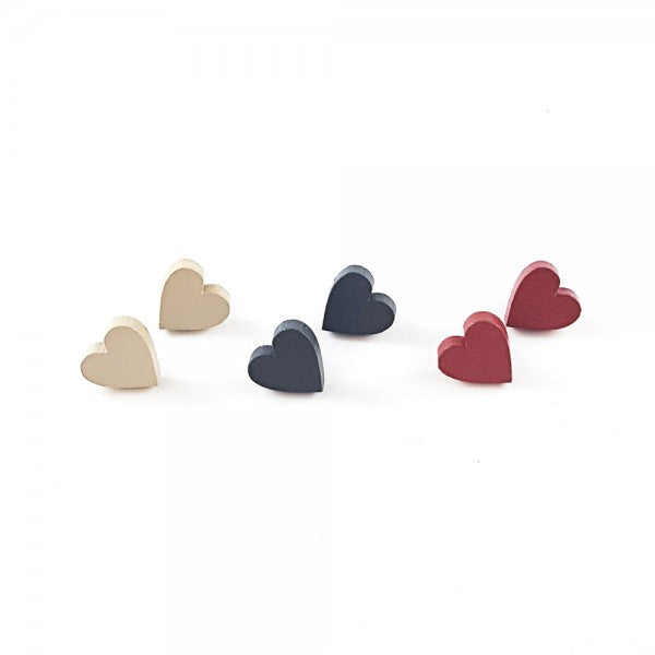 LKuhn. Set of 3 Heart Earrings