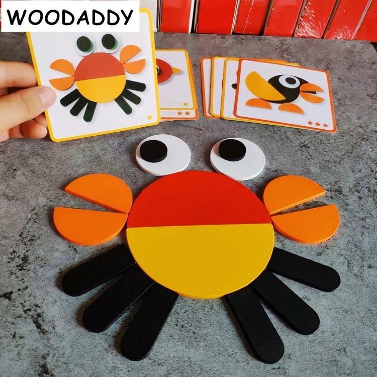 Wooden shapes & Copy Cards