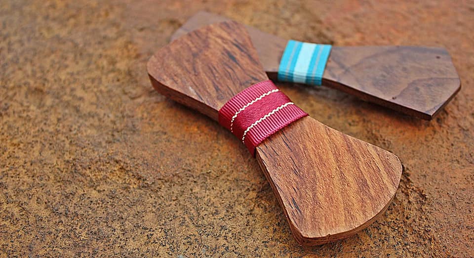 Fnie. Wooden Bow Ties