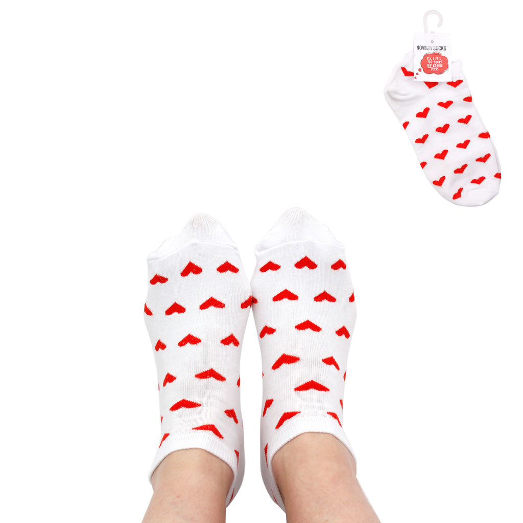 Valentine's Socks White/Hearts