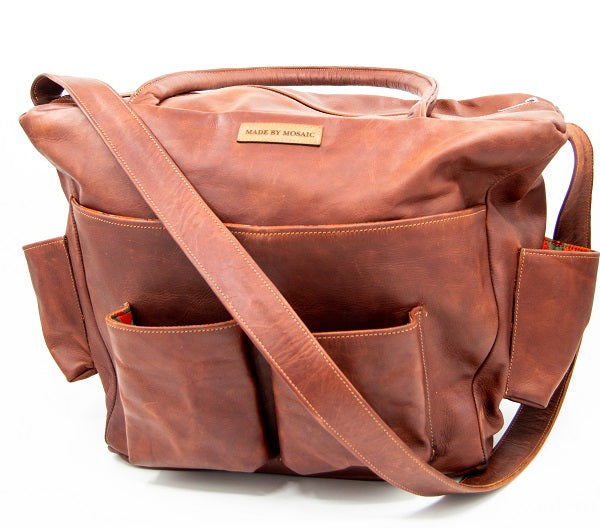 Leather Nappy Bag